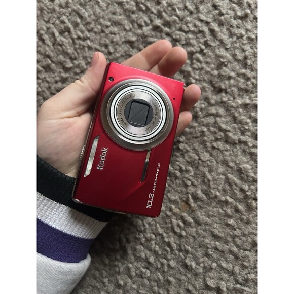 Kodak Easyshare M380 Red 10.2MP Digital Point & Shoot Camera UNTESTED - Picture 6 of 8
